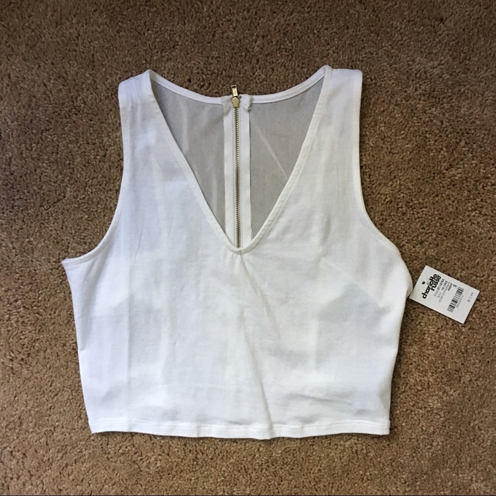 Zip-up Crop Top